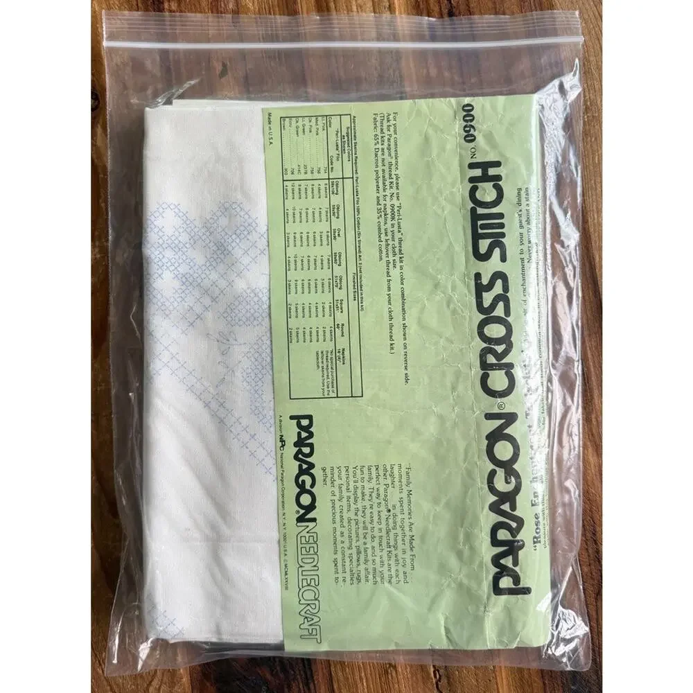 Paragon Stamped Tablecloth Rose Enchantment 0900 Oblong 59
